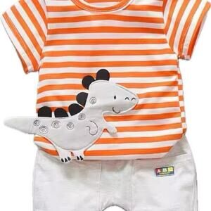 New kids cotton outfit with dinosaur 24 months